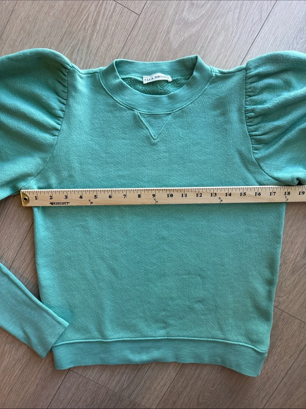 Ulla Johnson Philo Sweatshirt Turquoise Size S